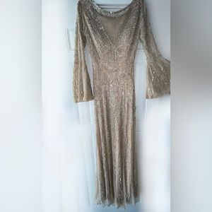 Primavera couture Gold dress